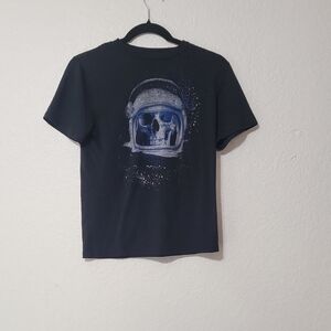 Kids Black Graphic T-Shirt